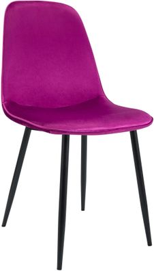Esszimmerstuhl Maryam Samt, lila