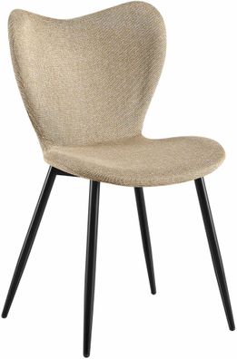 Esszimmerstuhl Maika Stoff, taupe