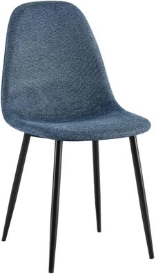 Esszimmerstuhl Napier Stoff, dunkelblau