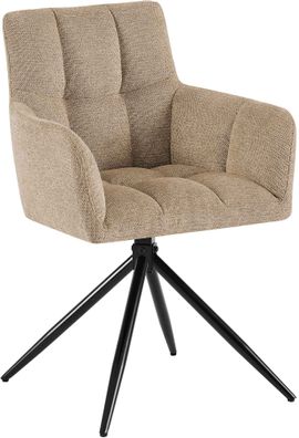 Esszimmerstuhl Jonah Stoff, hellbraun