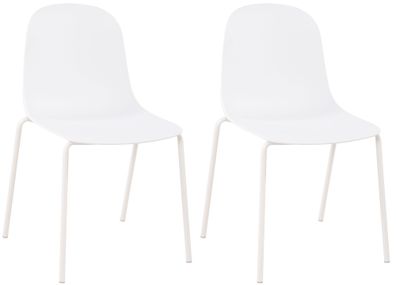 2er Set Stuhl Hardin, weiß