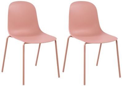 2er Set Stuhl Hardin, pink