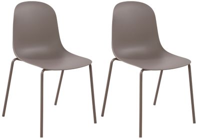 2er Set Stuhl Hardin, taupe