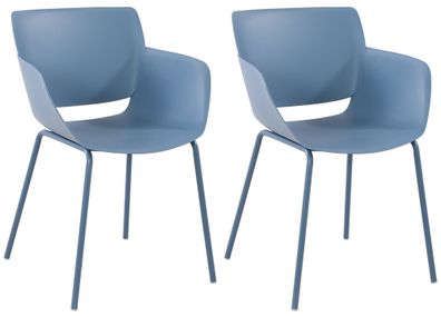 2er Set Stuhl Alpena, blau