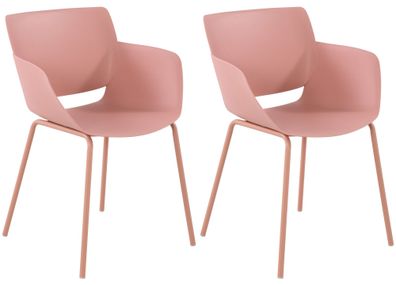 2er Set Stuhl Alpena, pink