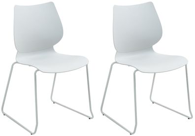 2er Set Stuhl Houma, weiß