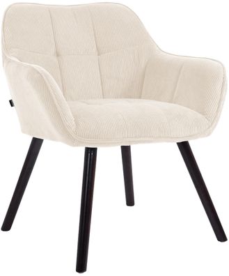Esszimmerstuhl Vienna Cord schwarz, creme