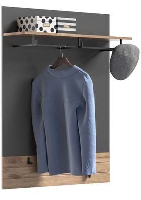 Paneel in Nox Oak Nachbildung und Basalt grau Nachbildung