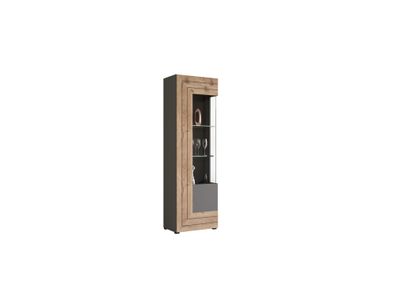 Vitrine in grau Nachbildung