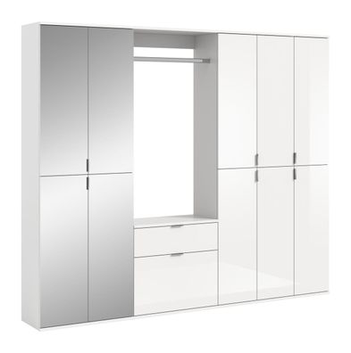 Schrankkombi Projekt X Schuhschrank Weiß 10-türig
