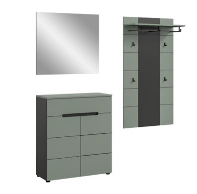 Garderobenkombination in Smoke Green Nachbildung