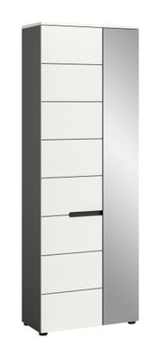 Garderobenschrank in weiß Nachbildung