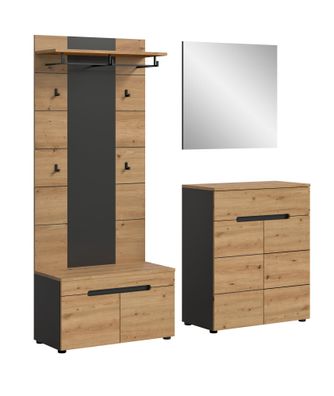 Garderobenkombination in Artisan Nachbildung