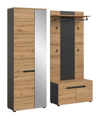 Garderobenkombination in Artisan Nachbildung