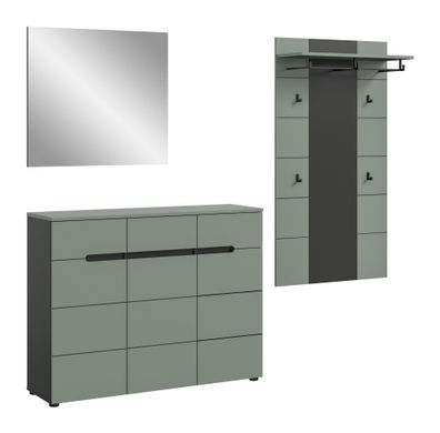 Garderobenkombination in Smoke Green Nachbildung