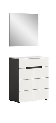 Garderobenkombination in weiß Nachbildung