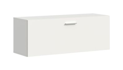 Garderobenschrank in weiß Melamin