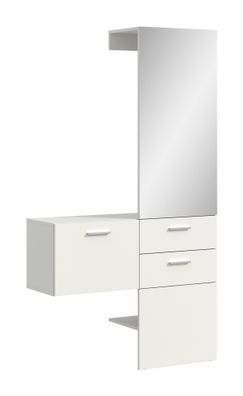 Garderobenkombination in weiß Melamin