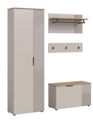 Garderobenkombination in Kaschmir Nachbildung und Kaschmir Nachbildung