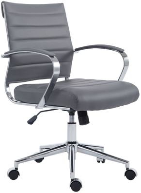 Bürostuhl Oakland Kunstleder, grau