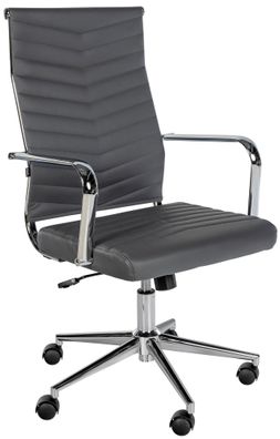 Bürostuhl Canby Kunstleder, grau