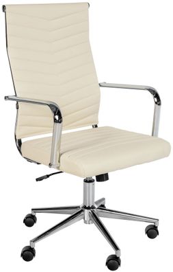 Bürostuhl Canby Kunstleder, creme