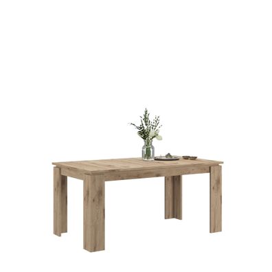 Esstisch in Nox Oak Nachbildung ausziehbar