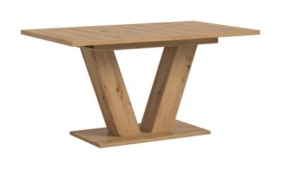 Ausziehbarer Esstisch (B/H/T): 150-190x76x90 in Artisan Nachbildung mit Y-Fußg