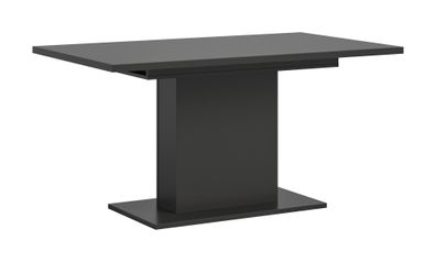 Ausziehbarer Esstisch (B/H/T): 150-190x76x90 in grau Nachbildung mit Säulen-Fu