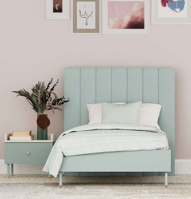 Almila Jugendbett Laila Nil-Grün 100x200 cm Modern