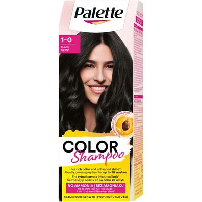 Schwarzkopf Palette Color Shampoo 1-0 Schwarz