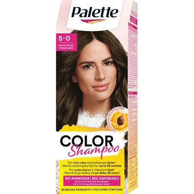 Schwarzkopf Palette Color Shampoo 5-0 Mittelbraun
