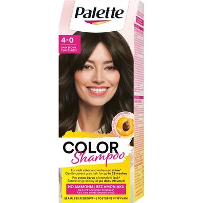 Schwarzkopf Palette Color Shampoo 4-0 Dunkelbraun