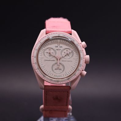 OMEGA x Swatch MoonSwatch Mission to Venus Straußenleder SO33P100C