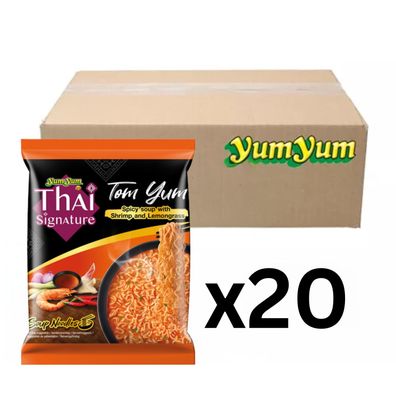 20er-Pack YumYum Instantnudeln Thai Signature Tom Yum 100g