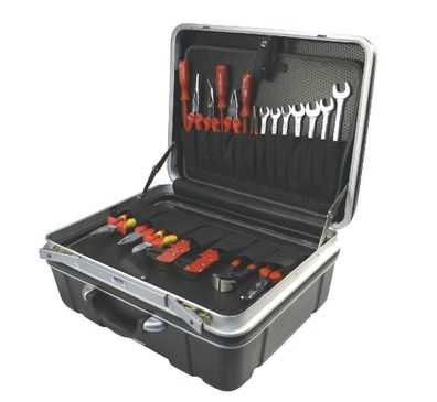 ABS- Trolley Trolly Hartschalenkoffer Werkzeug koffer kiste Tool box case, leer 61180