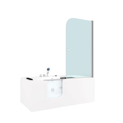 Seniorendusche Kombi Duschkabine Whirlpool Seniorenwanne mit Tür S15D-WP-EH-L-ALL 160