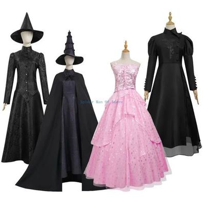 Glinda Elphaba Cosplay Kostém Hexe Prinzessin Halloween Outfit