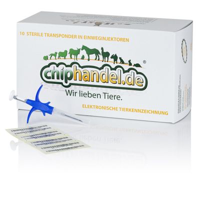 20x RFID Tierchip Mini - Herstellercode 941 Größe 1,4 x 9mm Hund Katze