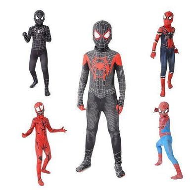 Spiderman Cosplay Set Superheld Kinder Kostém Miles Venom Halloween Outfit