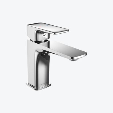 ECOLAM Waschtischarmatur Armatur Wasserhahn Badarmatur Keria chrom Modern Design