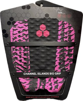 Channel Islands Fuser 3 Piece Arch Traction Pad Pink/Black