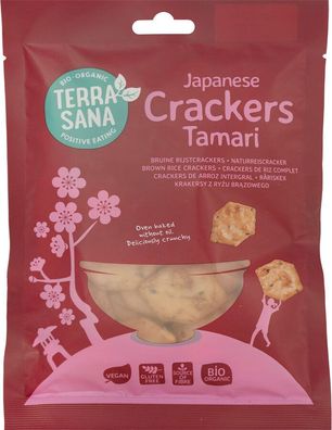 3x TerraSana Naturreiscracker mit Tamari 60g