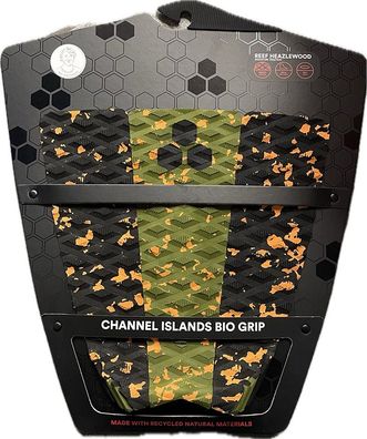 Channel Islands Reef Heazlewood Signature Traction Pad Black/Green/Orange