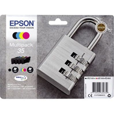 Epson Druckerpatrone 35 (C13T35864010), Multipack, schwarz, cyan, magenta, gelb