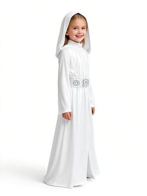 Prinzessin Leia Kostém Kinder Cosplay Halloween Outfit