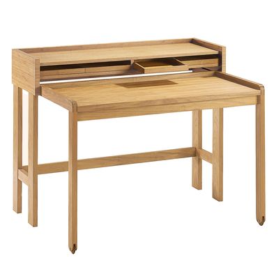 Lambert Modesto Sekretär Eiche massiv, geölt ausziehbar auf Rollen,120 x 58 cm,