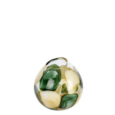 Lambert Bagodar Vase Glas, grün/beige H 19,5 D 18,5 cm 17533