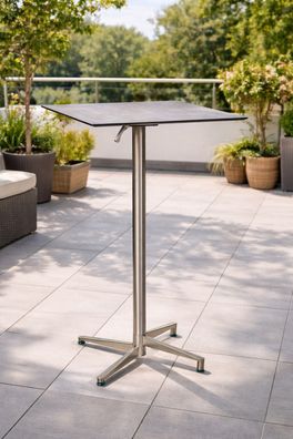 Destiny LOFT Stehtisch 68x68x108cm, beton dunkel