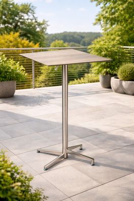 Destiny LOFT Stehtisch 80x80x108cm, raucheiche